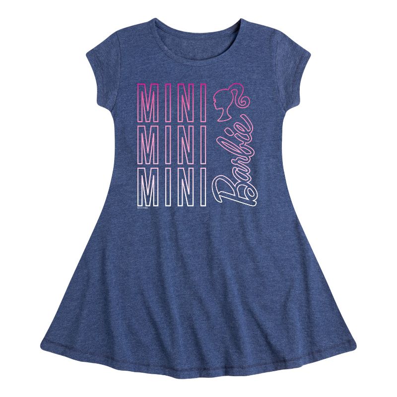 فستان باربي - ميني ميني - مناسب وأنيق بأكمام قصيرة للبنات