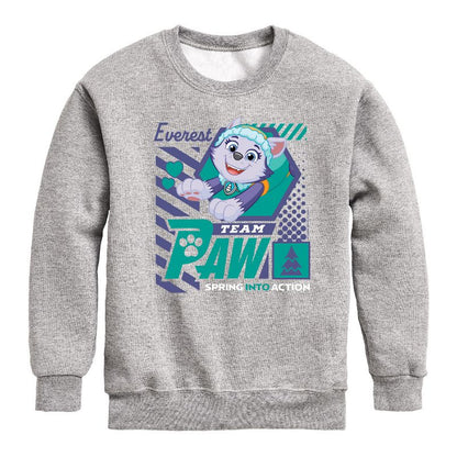 Boys' - Paw Patrol - Team Paw Everest Graphic Long Sleeve Fleece Sweatshirt