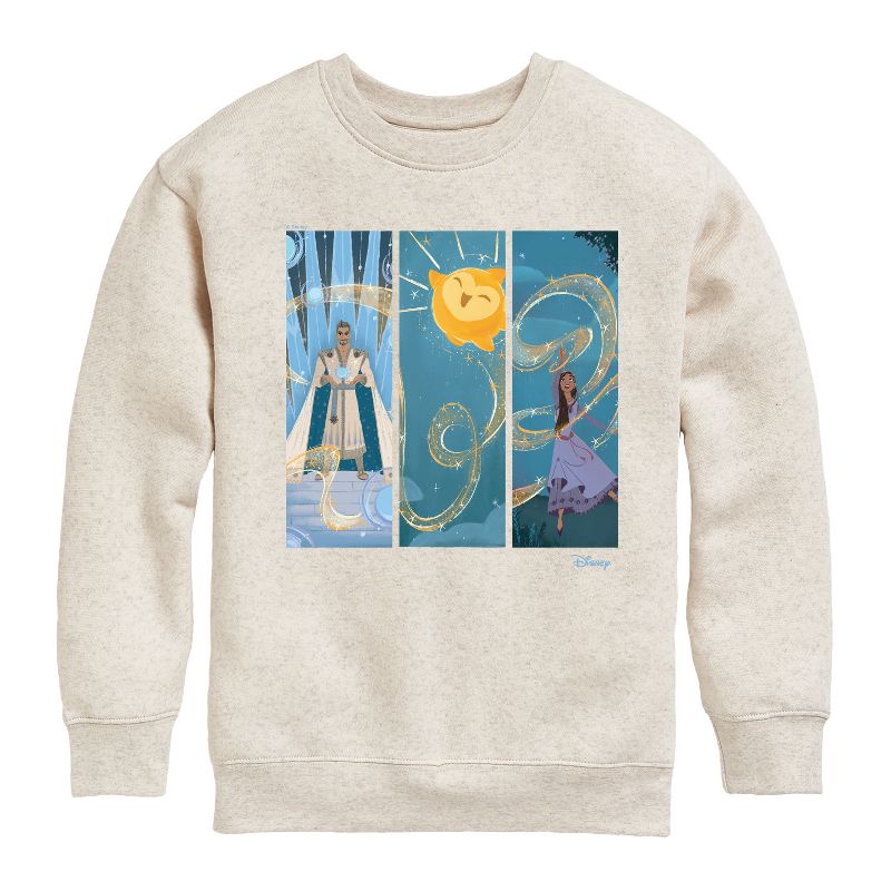 Boys' - Disney - Character Panels Graphic Long Sleeve Fleece Sweatshirt