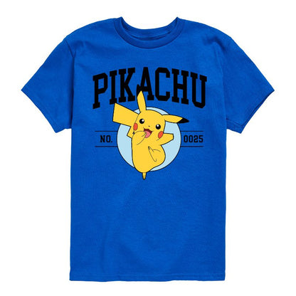 تي شيرت جرافيكي بأكمام قصيرة للأولاد - بوكيمون - بيكاتشو كوليجيت