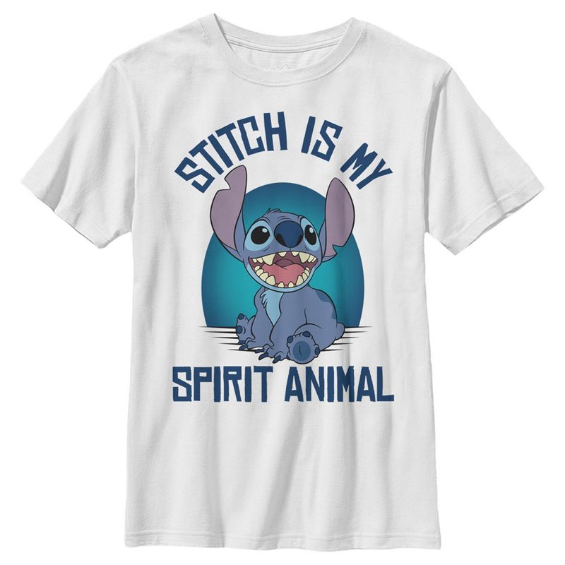 Boy's Lilo & Stitch My Spirit Animal Stitch T-Shirt