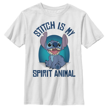 Boy's Lilo & Stitch My Spirit Animal Stitch T-Shirt