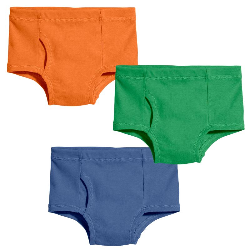 City Threads Boys 100% Organic Cotton Briefs, 3-Pack - USA-Made