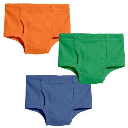 City Threads Boys 100% Organic Cotton Briefs, 3-Pack - USA-Made