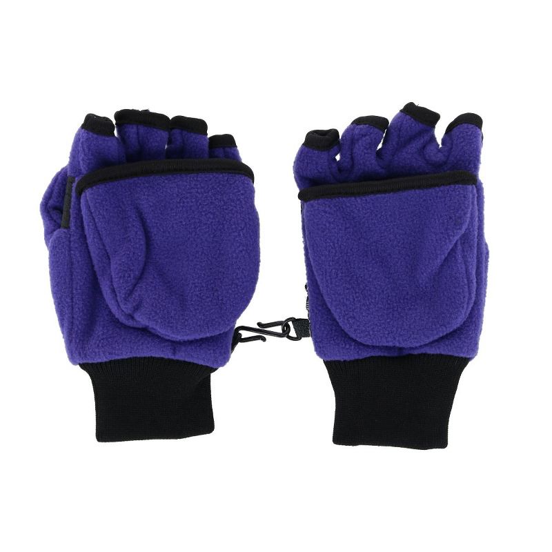 قفاز Iceberg Polar Wear للفتيات من الصوف الشتوي القابل للتحويل بدون أصابع إلى قفاز