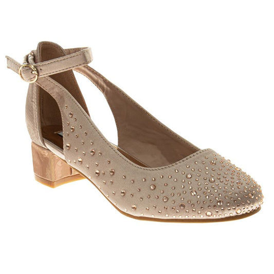 Badgley Mischka Girls' Low Heeled Dress Shoes