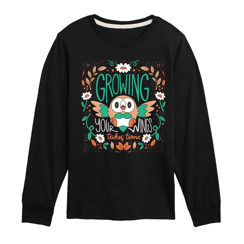 تي شيرت جرافيكي بأكمام طويلة من بوكيمون روليت للأولاد