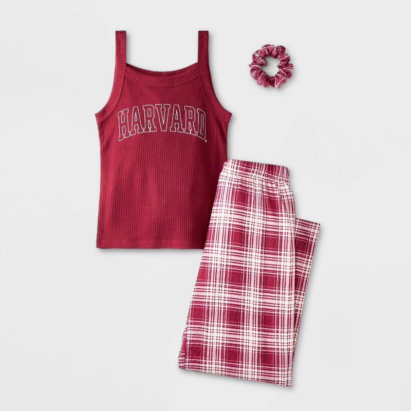 Girls' Harvard Tank Top and Pants Pajama Set - Red