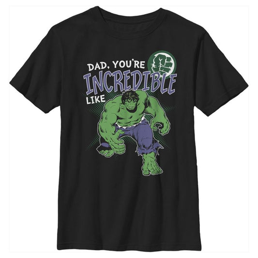 تي شيرت Marvel Dad Incredible Like Hulk للأولاد