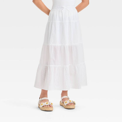 Girls' Tiered Maxi Skirt - art class™