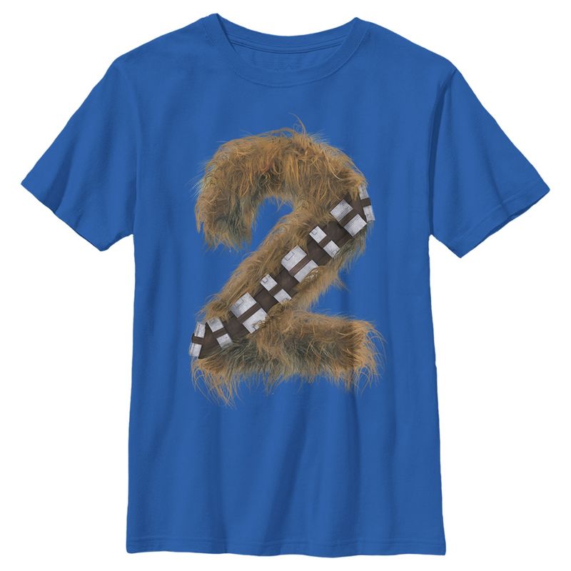 Boy's Star Wars Hairy Chewbacca 2nd Birthday T-Shirt