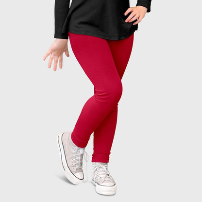 City Threads Girls 100% Cotton Leggings - USA-Made, Soft, Breathable & Sensory Friendly for Kids/Toddlers (Part 2)