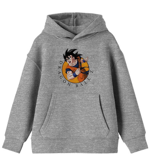 Dragon Ball Z Goku Charging Youth Athletic Heather Sweatshirt
