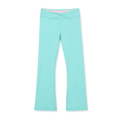 Lands' End Kids High Waisted Active Flare Leggings