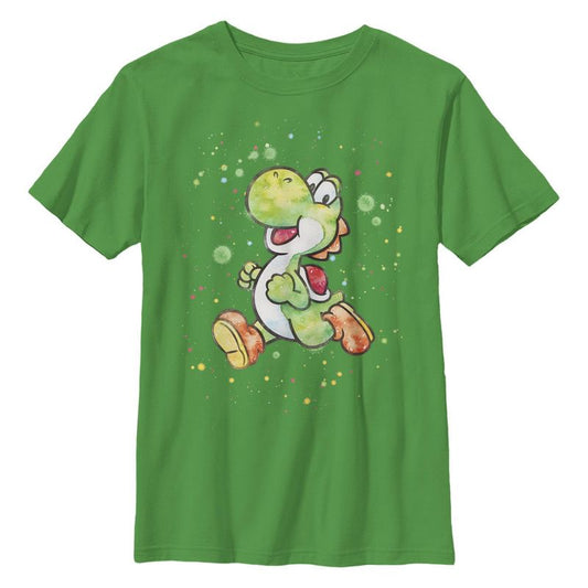 تي شيرت يوشي بألوان مائية من نينتندو سوبر ماريو للأولاد