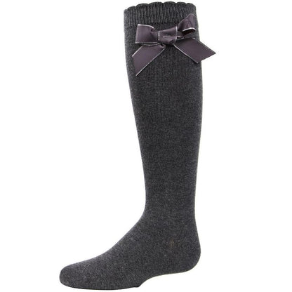 Memoi Sweet Bow Cotton Blend Knee High Socks