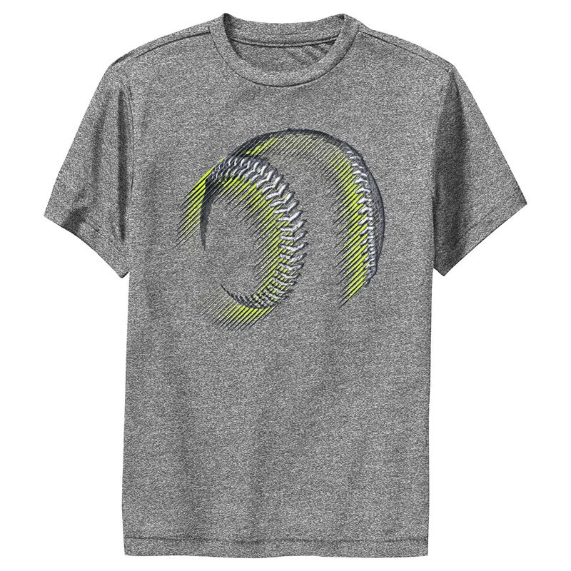 Boy's Lost Gods Abstract Green Baseball Performance Tee