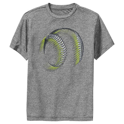 Boy's Lost Gods Abstract Green Baseball Performance Tee