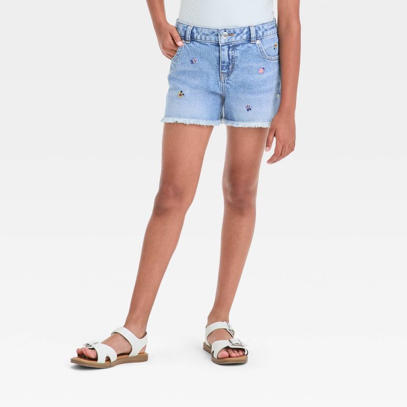 Girls' Mid-Rise Cutoff Jean Shorts - Cat & Jack™