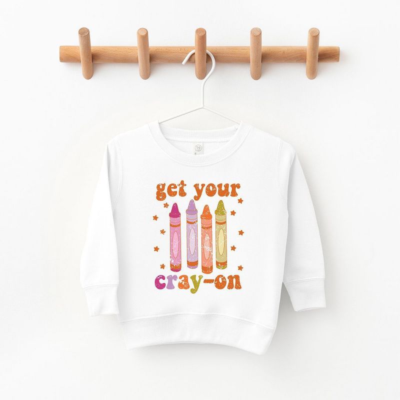 The Juniper Shop Get Your Cray-On Toddler Graphic Sweatshirt