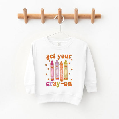 The Juniper Shop Get Your Cray-On Toddler Graphic Sweatshirt