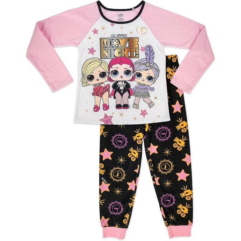 L.O.L. Surprise! Girl's Cozy Little Fashionistas 2-Piece Long Sleeve Pajama Set