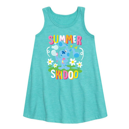 Girls' - Blue's Clues & You! - Summer Skidoo Graphic Sleeveless Aline Dress