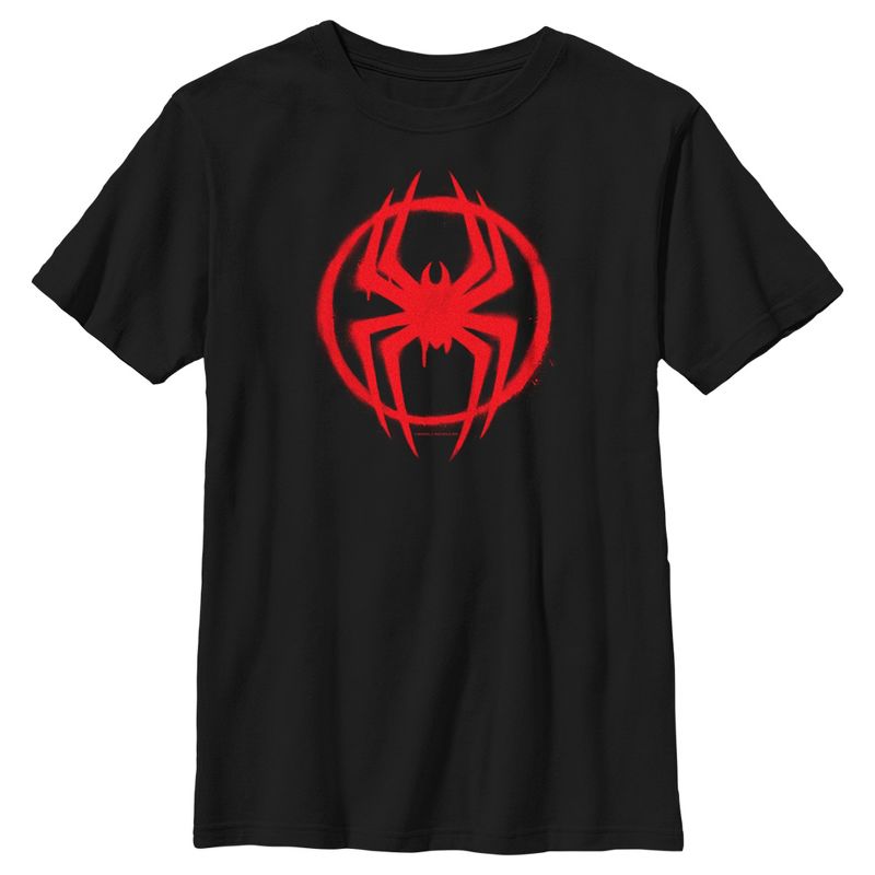 Boy's Spider-Man: Across the Spider-Verse Graffiti Spider Logo T-Shirt