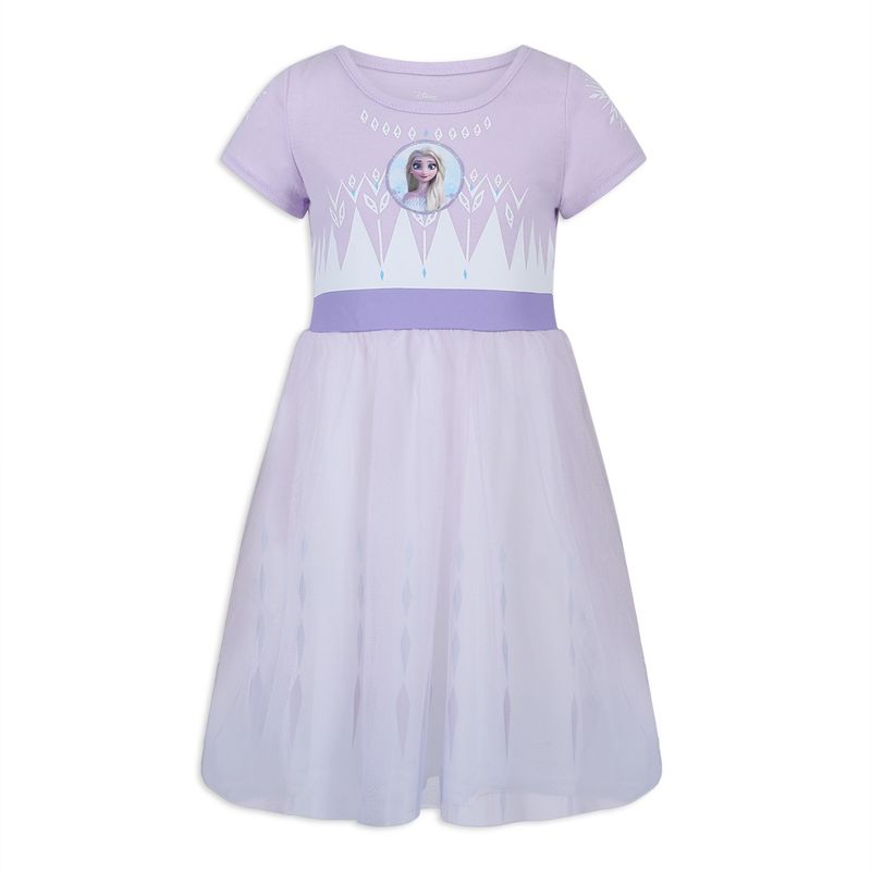 Disney Frozen Elsa Princess Girls Dress for Toddlers and Big Kids Purple - Size 2T