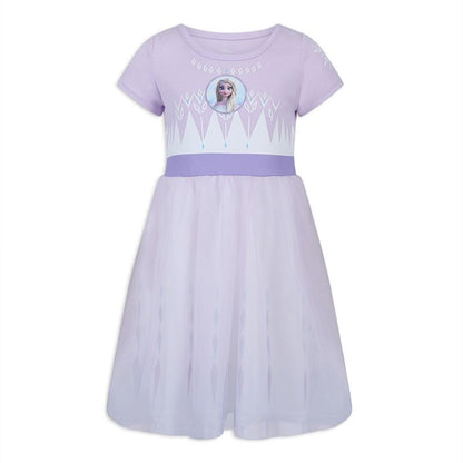 Disney Frozen Elsa Princess Girls Dress for Toddlers and Big Kids Purple - Size 2T