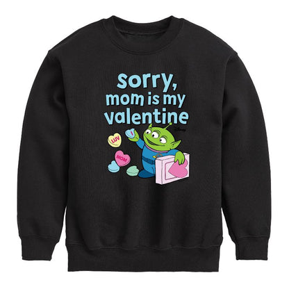 سويت شيرت صوف بأكمام طويلة مطبوع عليه عبارة "Sorry Mom My Valentine" للأولاد - Toy Story -