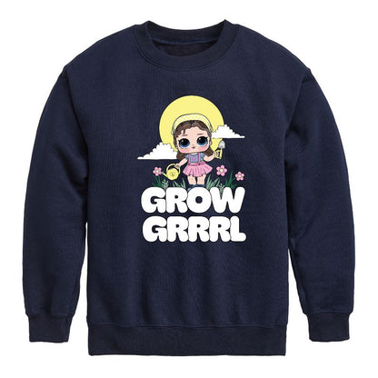 Boys' - LOL Surprise! - Grow Grrrl Graphic Long Sleeve Fleece Sweatshirt