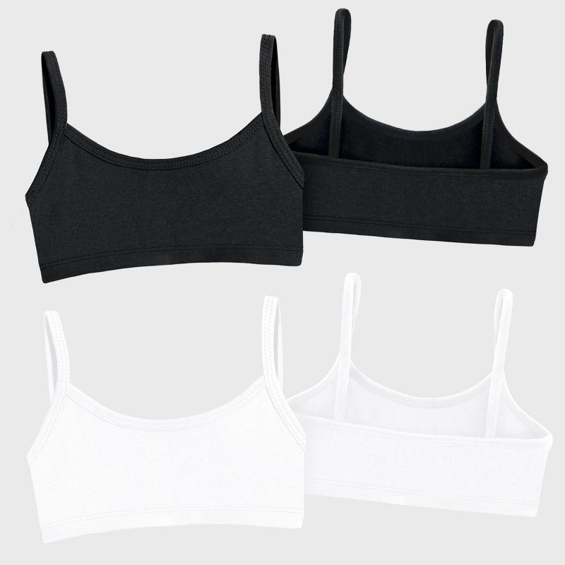 City Threads Soft 100% Cotton Training Bra 2-Pack - USA-Made