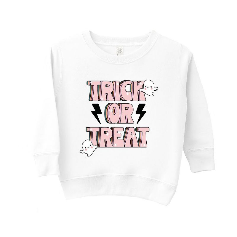 The Juniper Shop Trick Or Treat Lightning Bolt Toddler Graphic Sweatshirt