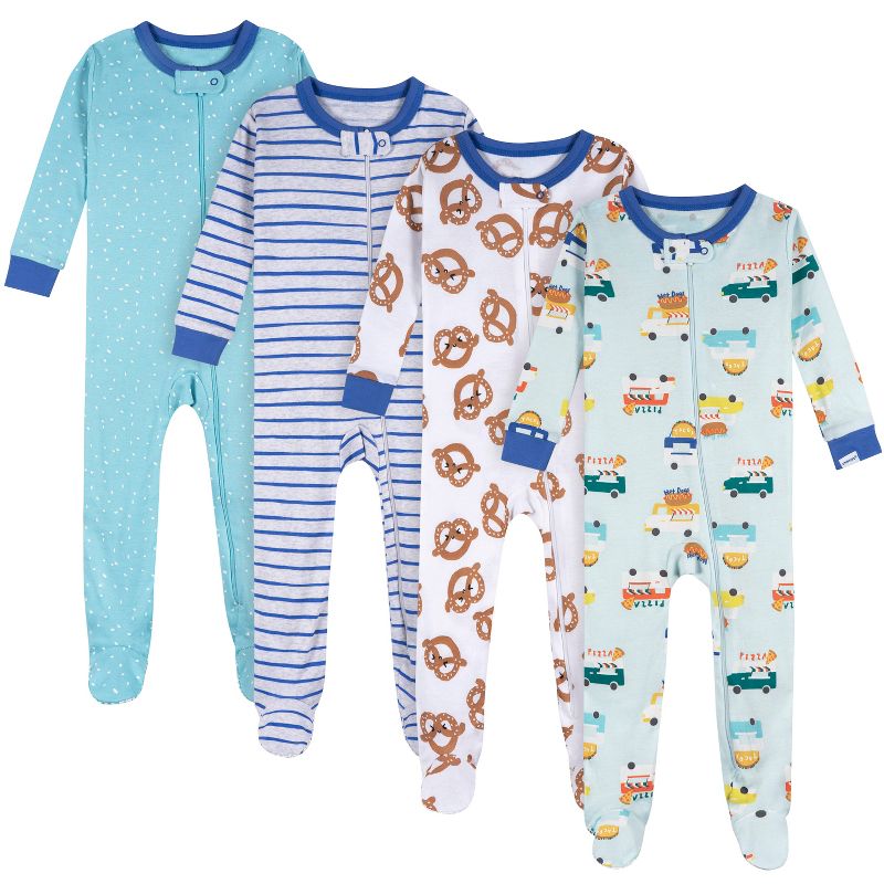 مجموعة ملابس أطفال من ماركة Onesies للأولاد الصغار، مكونة من 4 قطع