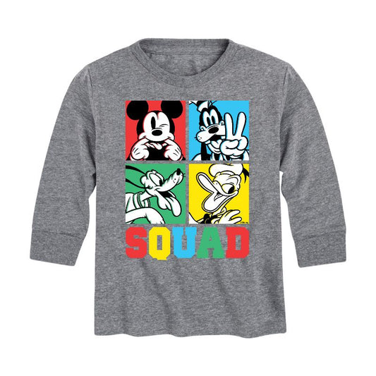 Boys' - Disney - Squad Grid Long Sleeve Graphic T-Shirt