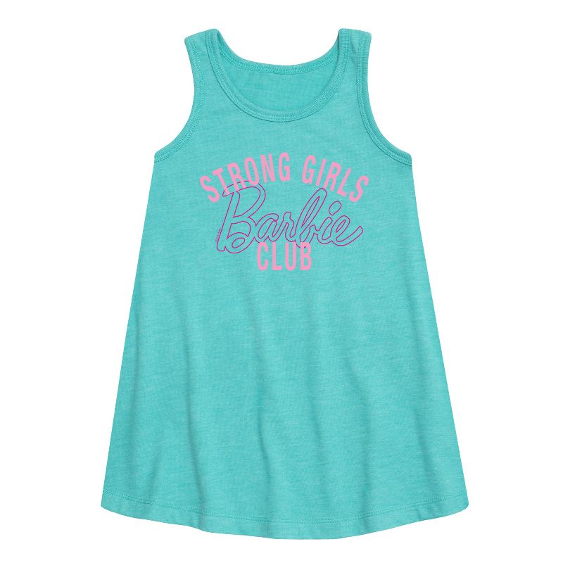 Girls' - Barbie - Strong Girls Club Graphic Sleeveless Aline Dress