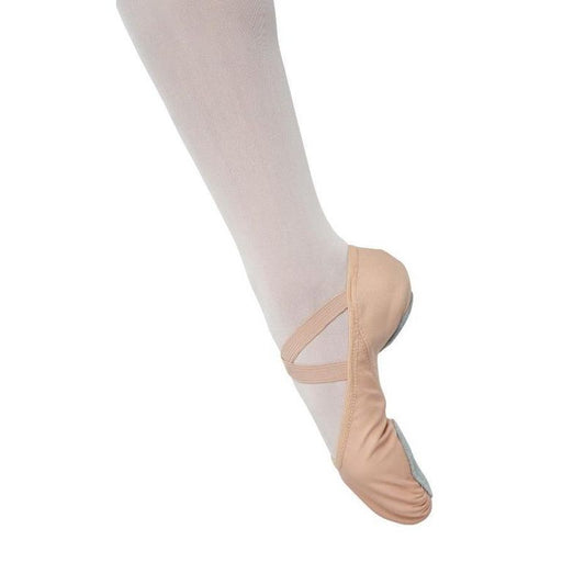 Girl's Ballet Shoes Danz N Motion 397 Leather Stretch Cross Straps Split Sole