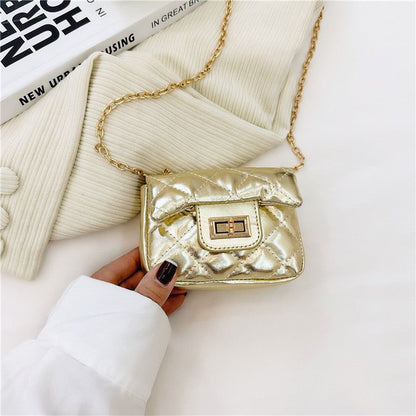 MyKids-USA Fashionable Mini Carry-On Girls’ Portable PU Crossbody Handbag