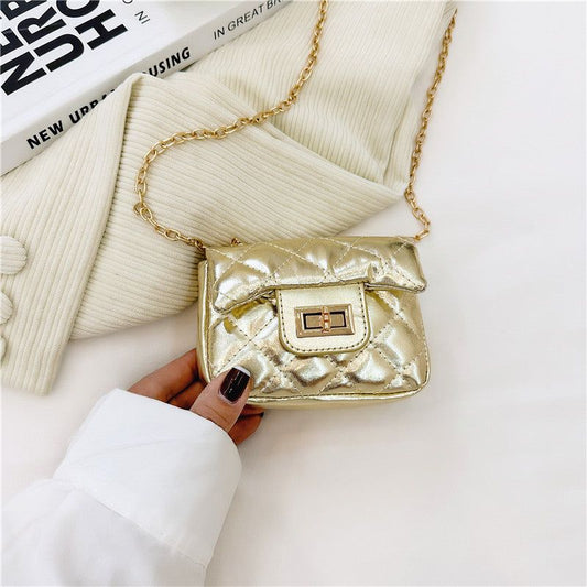 MyKids-USA Fashionable Mini Carry-On Girls’ Portable PU Crossbody Handbag