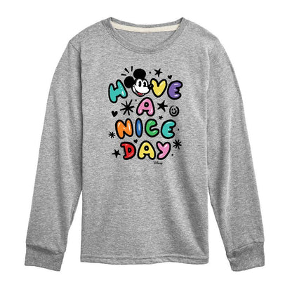 Boys' - Disney - Mickey Mouse Long Sleeve Graphic T-Shirt