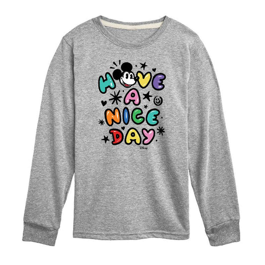 Boys' - Disney - Mickey Mouse Long Sleeve Graphic T-Shirt
