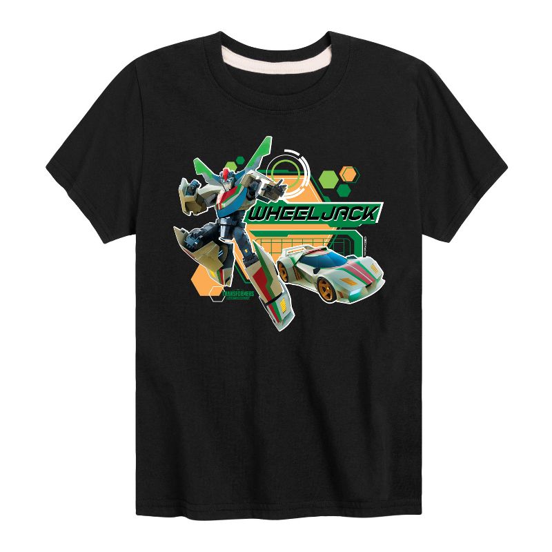 تي شيرت جرافيكي بأكمام قصيرة من ترانسفورمرز - شرارة الأرض للأولاد