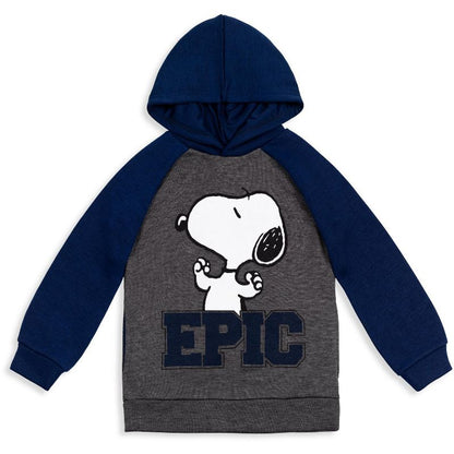 PEANUTS Peanuts، Woodstock Snoopy Fleece Pullover Hoodie للأطفال الصغار إلى الأطفال الكبار