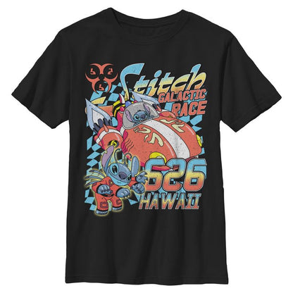 Boys Lilo & Stitch Hawaiian Galactic Race T Shirt
