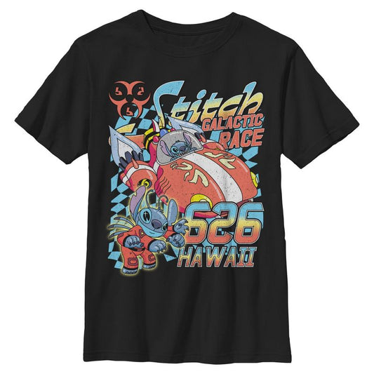 Boys Lilo & Stitch Hawaiian Galactic Race T Shirt