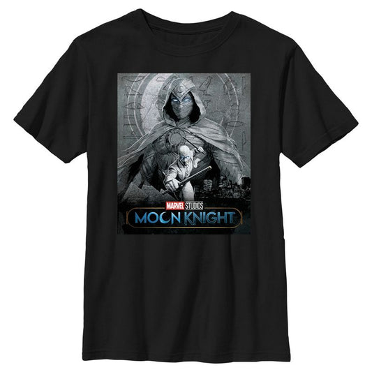 تي شيرت Marvel: Moon Knight للأولاد بطبعة الهوية المزدوجة
