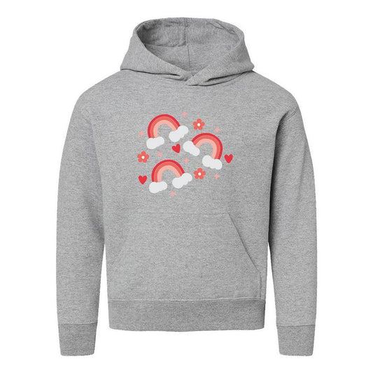 The Juniper Shop Valentine Rainbow Youth Graphic Hoodie