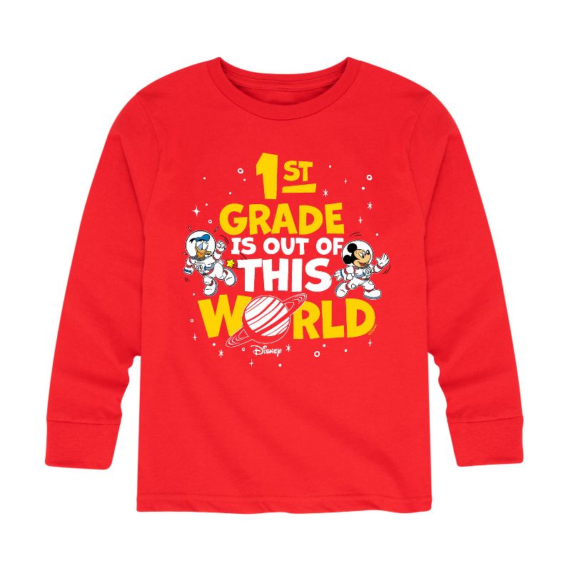 Boys' - Disney - 1st Grade Out Of This World Long Sleeve Graphic T-Shirt