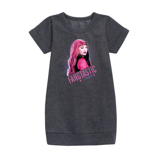 Girls' - Monster High - Fangtastic Graphic Short Sleeve Fleece Dress